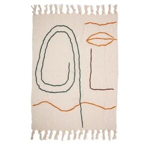 Bloomingville Abstract Cotton Throw